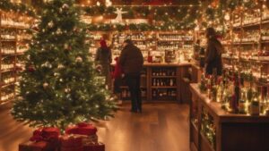 Seasonal decorations and product promotions help increase liquor store sales! with