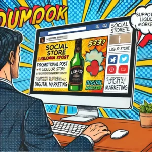 Liquor stores use social media post and ads to promote their holiday sales and promotions